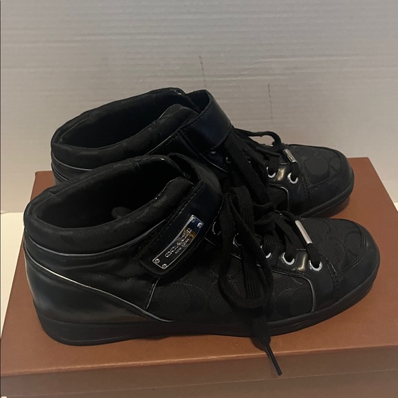 Coach Zany Black high-top sneaker Women 8 PreOwned - Picture 7 of 14